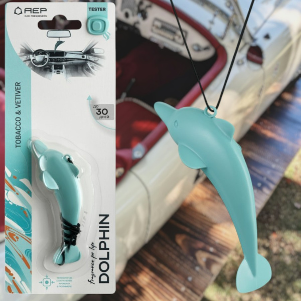 Ароматизатор воздуха для автомобиля DOLPHIN / Подвесной ароматизатор Дельфин